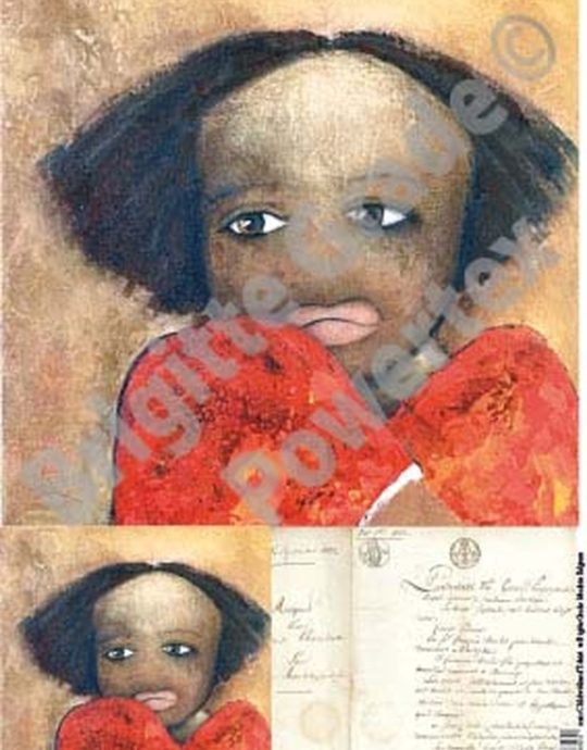 Powerprint The girl with the red T shirt